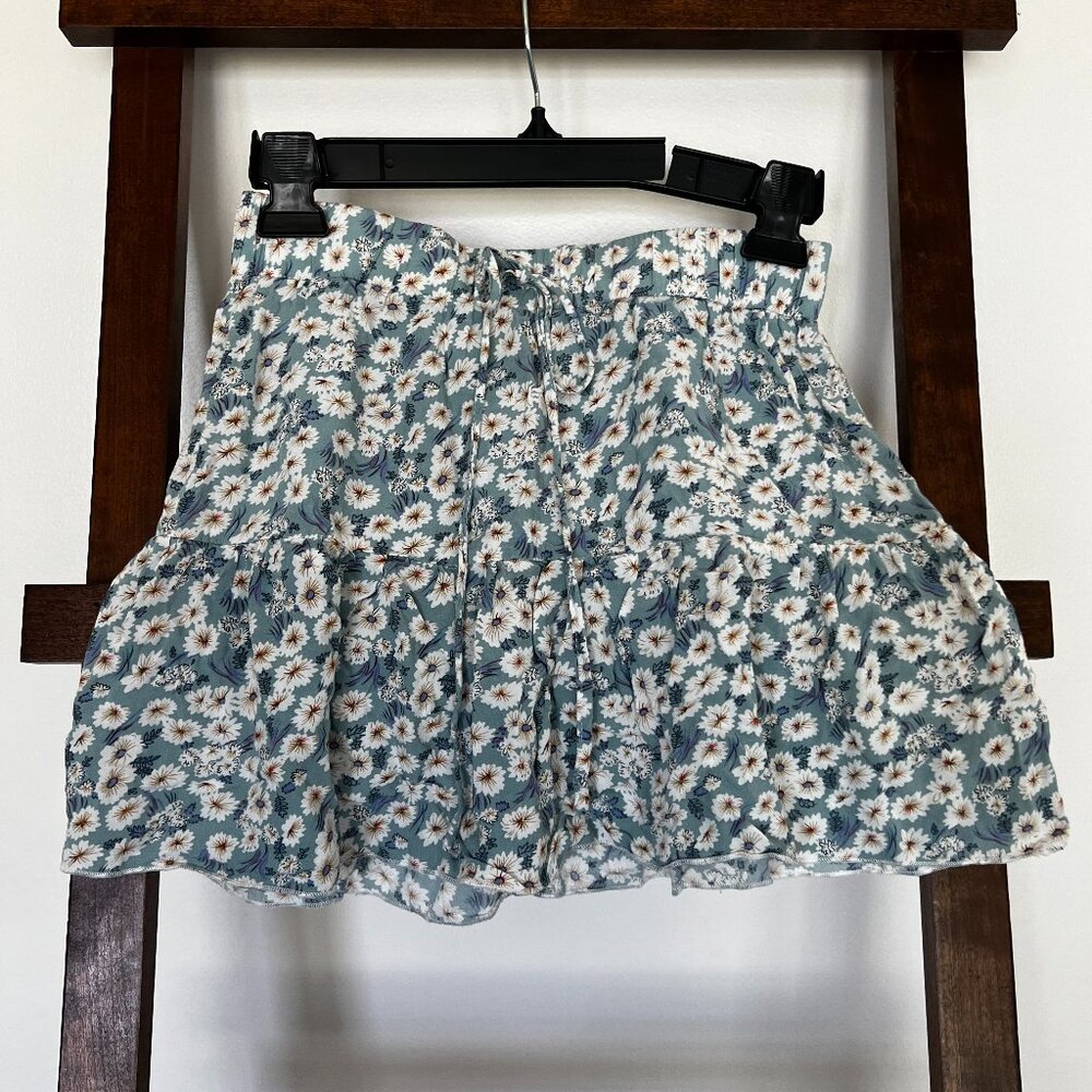 Floral Flowy Mini Skirt